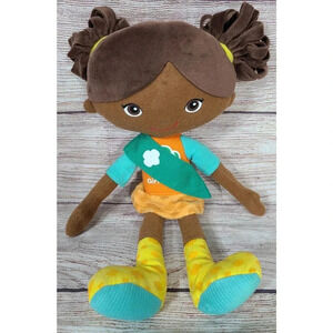 Yottoy Girl Scouts Plush Carly Friendship Cloth Doll African American 13" 2013